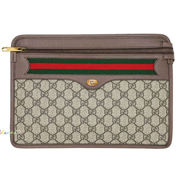 Gucci Unisex Ophidia GG Supreme Large Clutch/Pouch - Picture 1 of 7